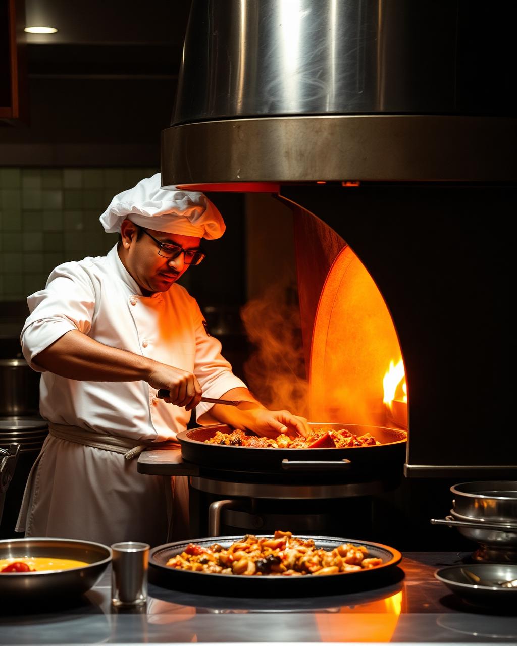 Chef at the tandoor